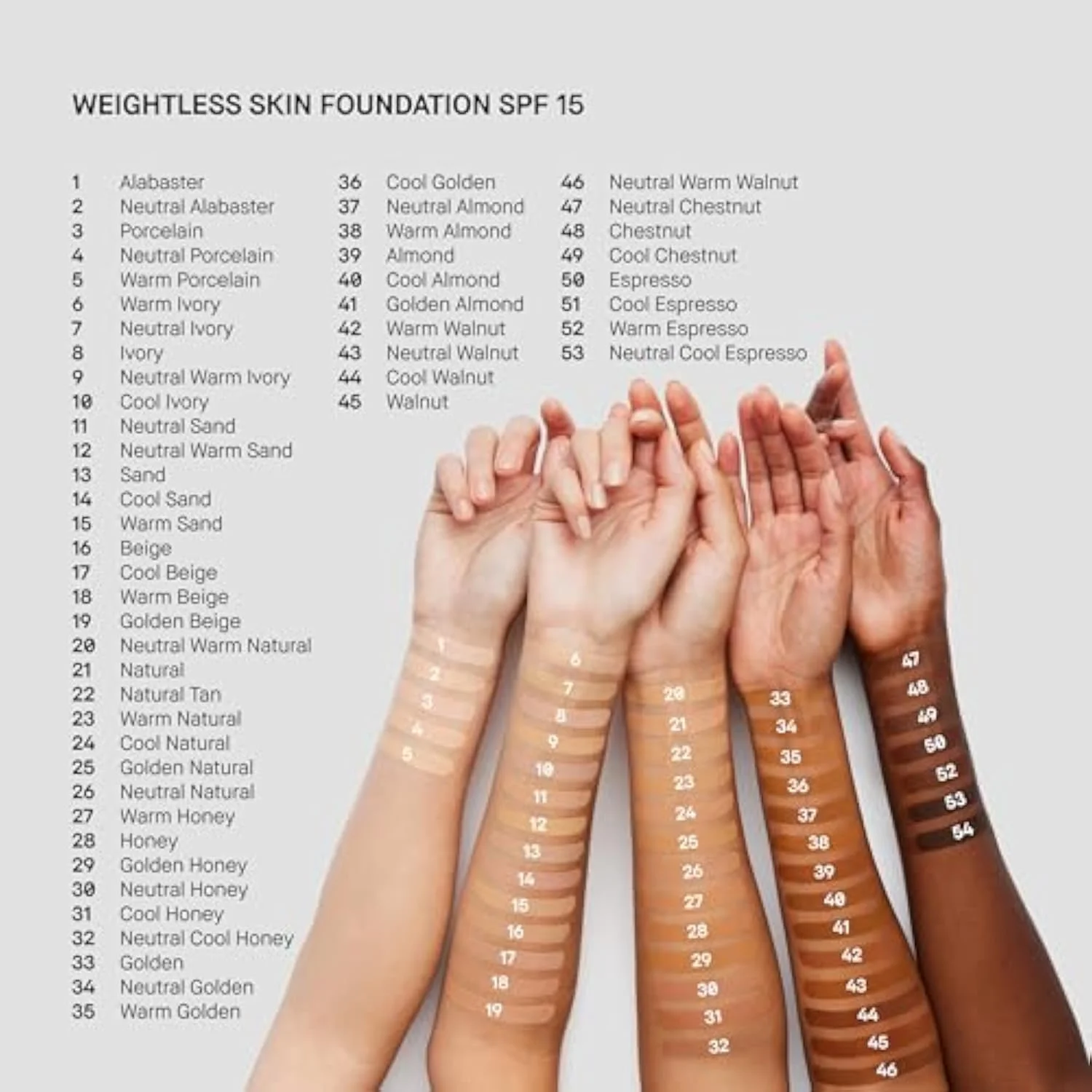 Weightless Skin Foundation SPF 15 | Oil-Controlling Liquid Foundation with 24-Hour Hydration | Medium Coverage Natural Matte Finish for All Skin Types, Warm Beige, 1 Fl
