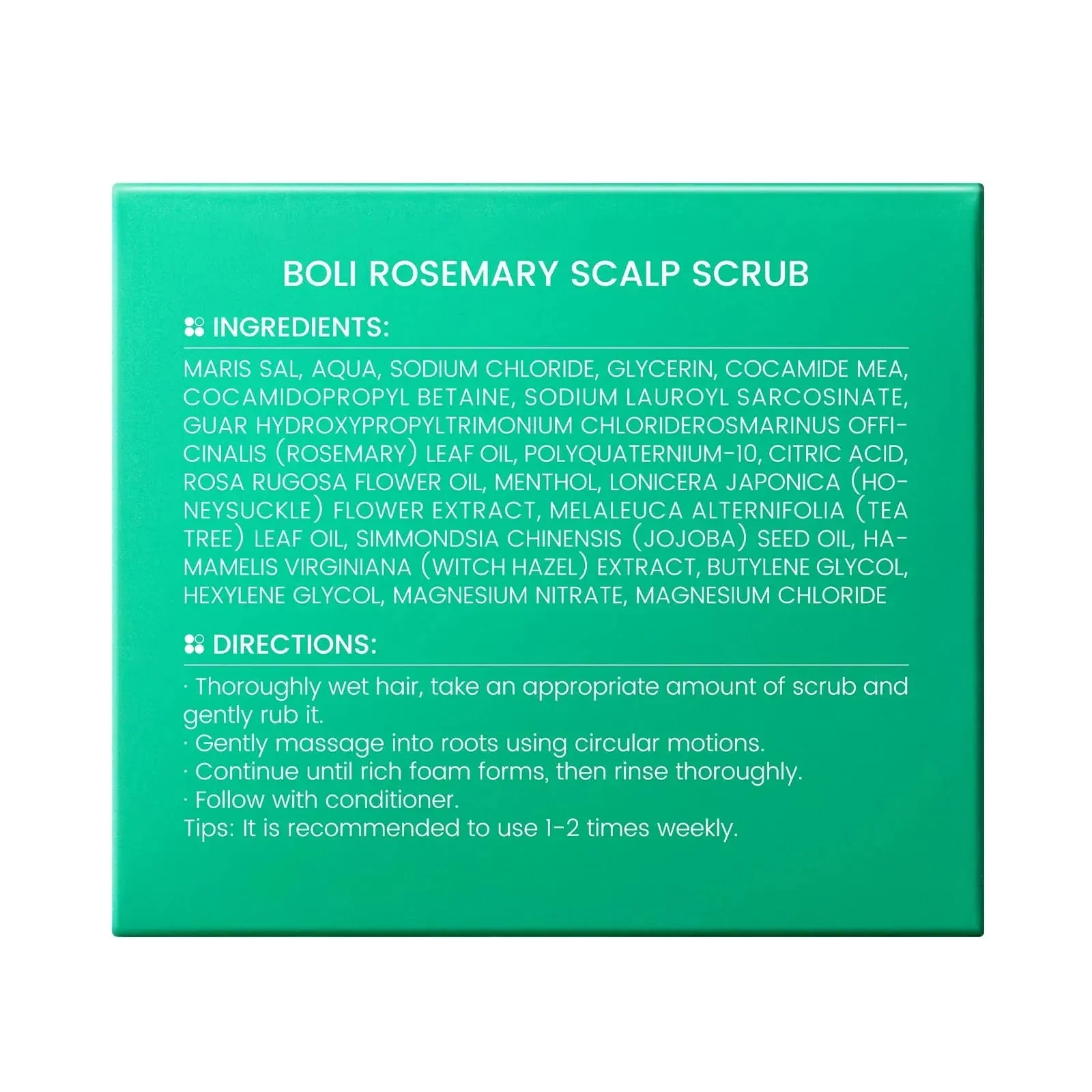 Scalp Scrub, Rosemary Tea Tree Exfoliator Shampoo