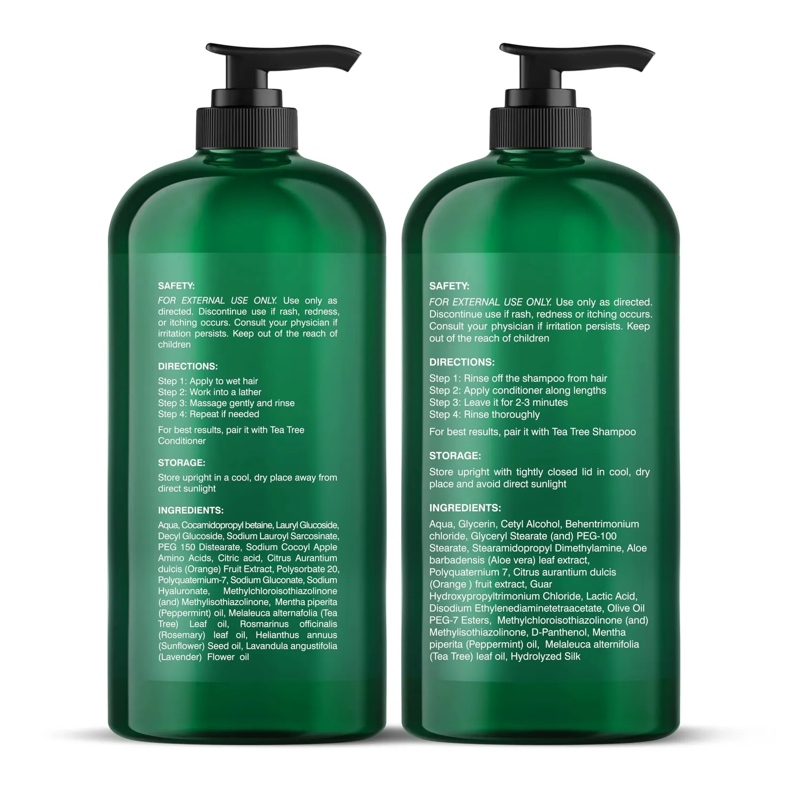 Tea Tree Shampoo and Conditioner Set