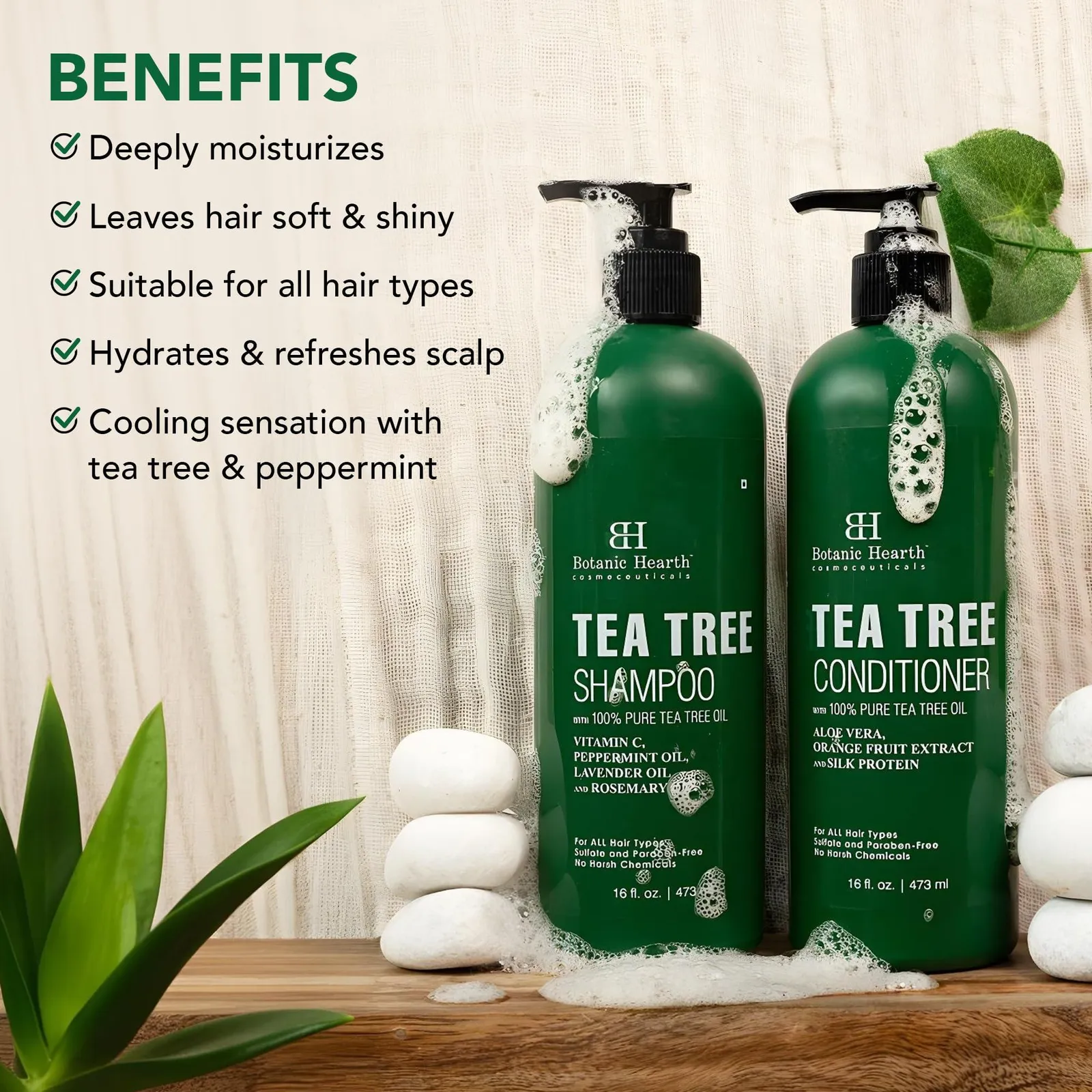 Tea Tree Shampoo and Conditioner Set