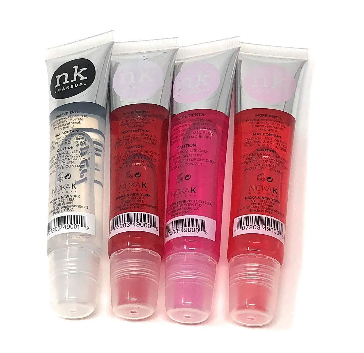 Clear, Strawberry, Cherry, Bubble Gum Lip Gel