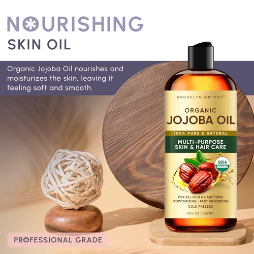 Cold-Pressed Organic Jojoba Oil (8 oz)