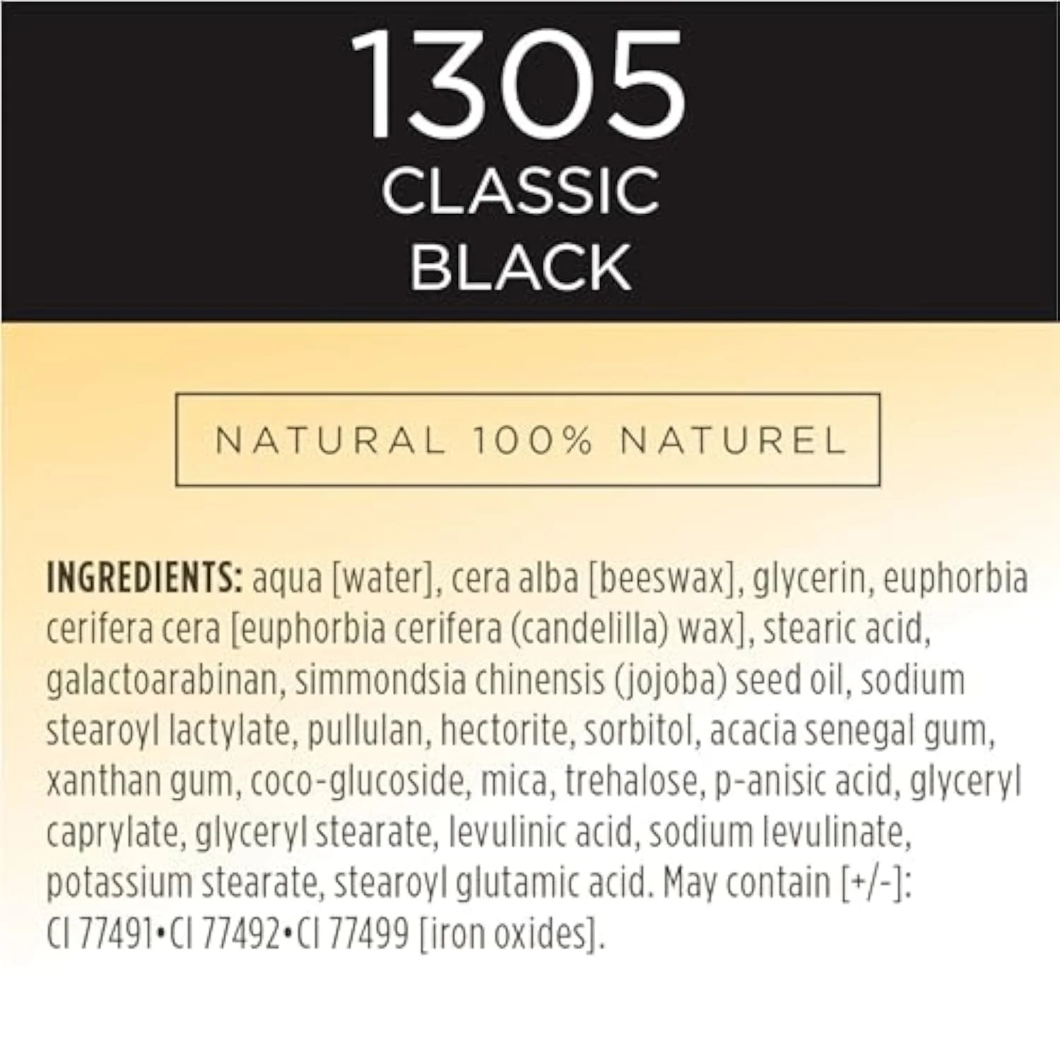 Mascara, Burt's Bees Lengthens Lashes, 100% Natural Makeup, Classic Black