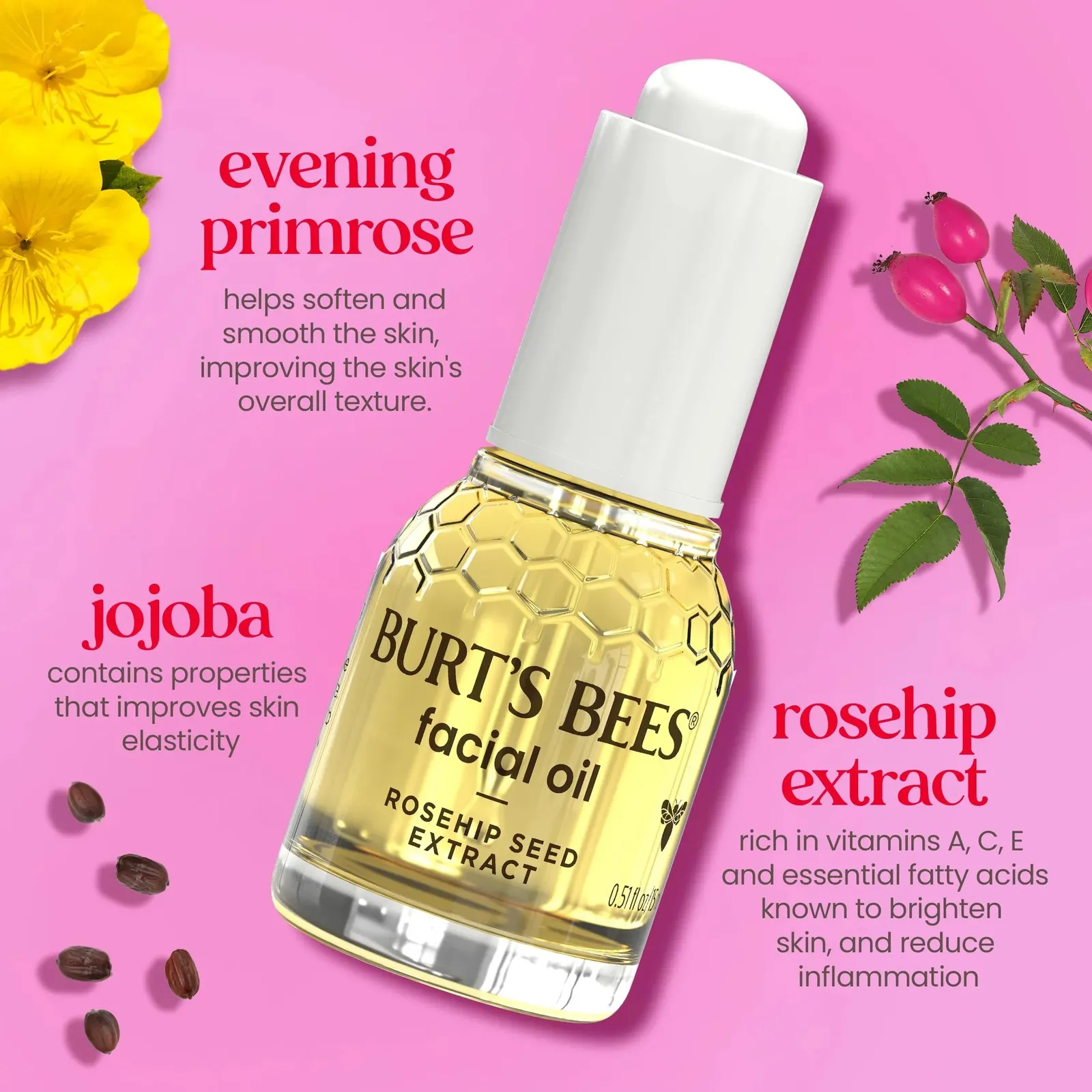 Gua Sha Face Oil With Rosehip Seed Extract