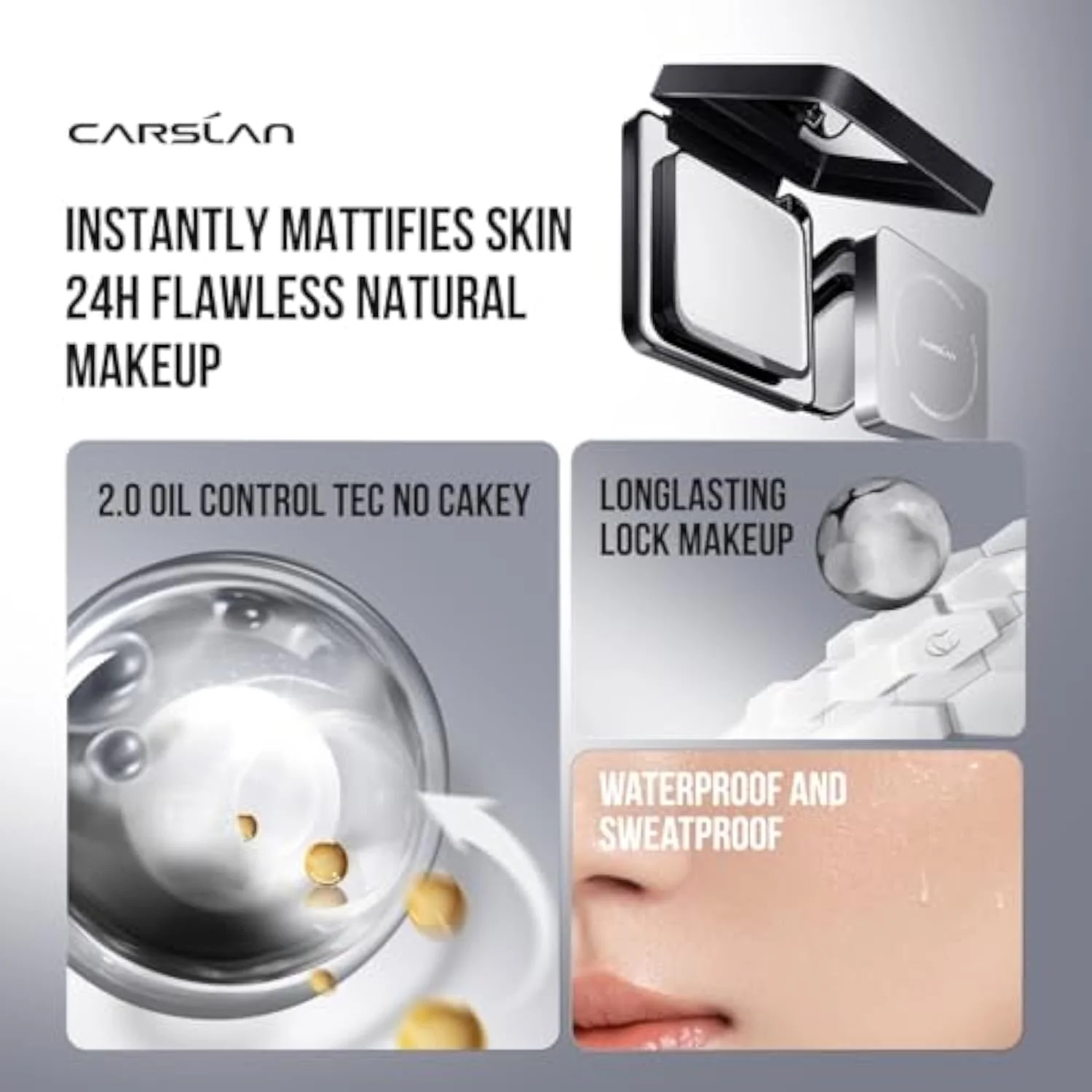 2.0 Black Magnet Soft Focus Pressed Setting Powder For Oil Control