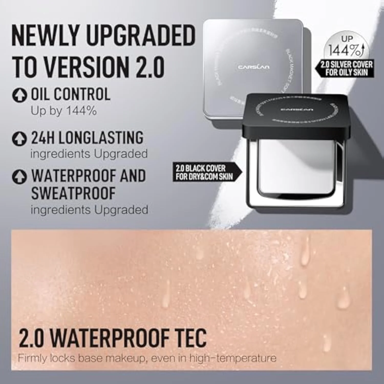 2.0 Black Magnet Soft Focus Pressed Setting Powder For Oil Control