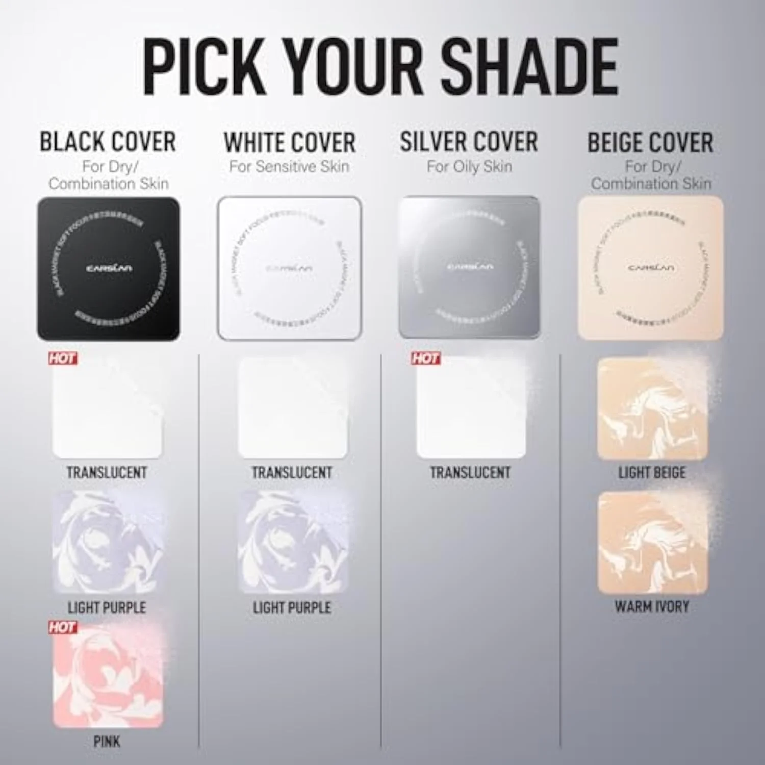 2.0 Black Magnet Soft Focus Pressed Setting Powder For Oil Control