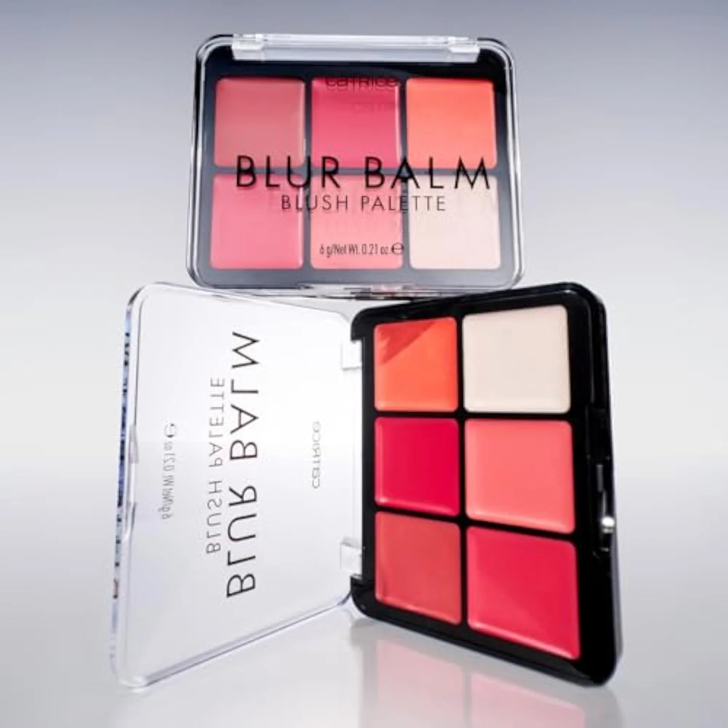 Catrice Blur Balm Blush Palette, 6-in-1 Cream Blush and Highlighter Makeup