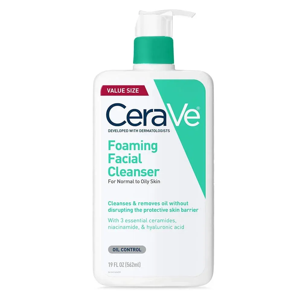 Foaming Facial Cleanser, Daily Face Wash for Oily Skin