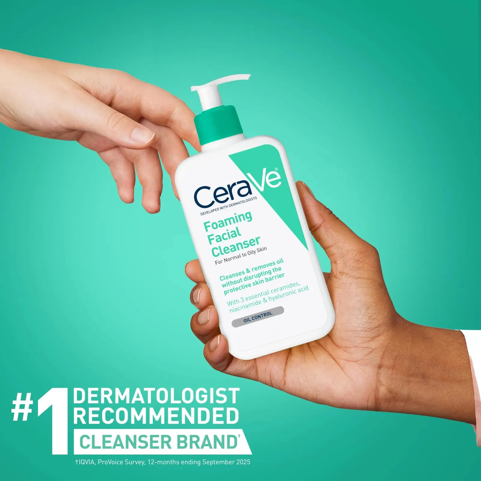 Foaming Facial Cleanser, Daily Face Wash for Oily Skin