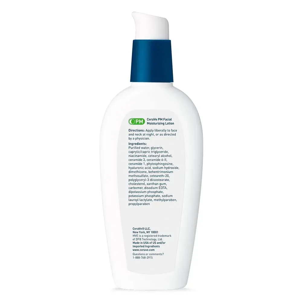 Facial Moisturizing Lotion, Night Cream with Hyaluronic Acid and Niacinamide