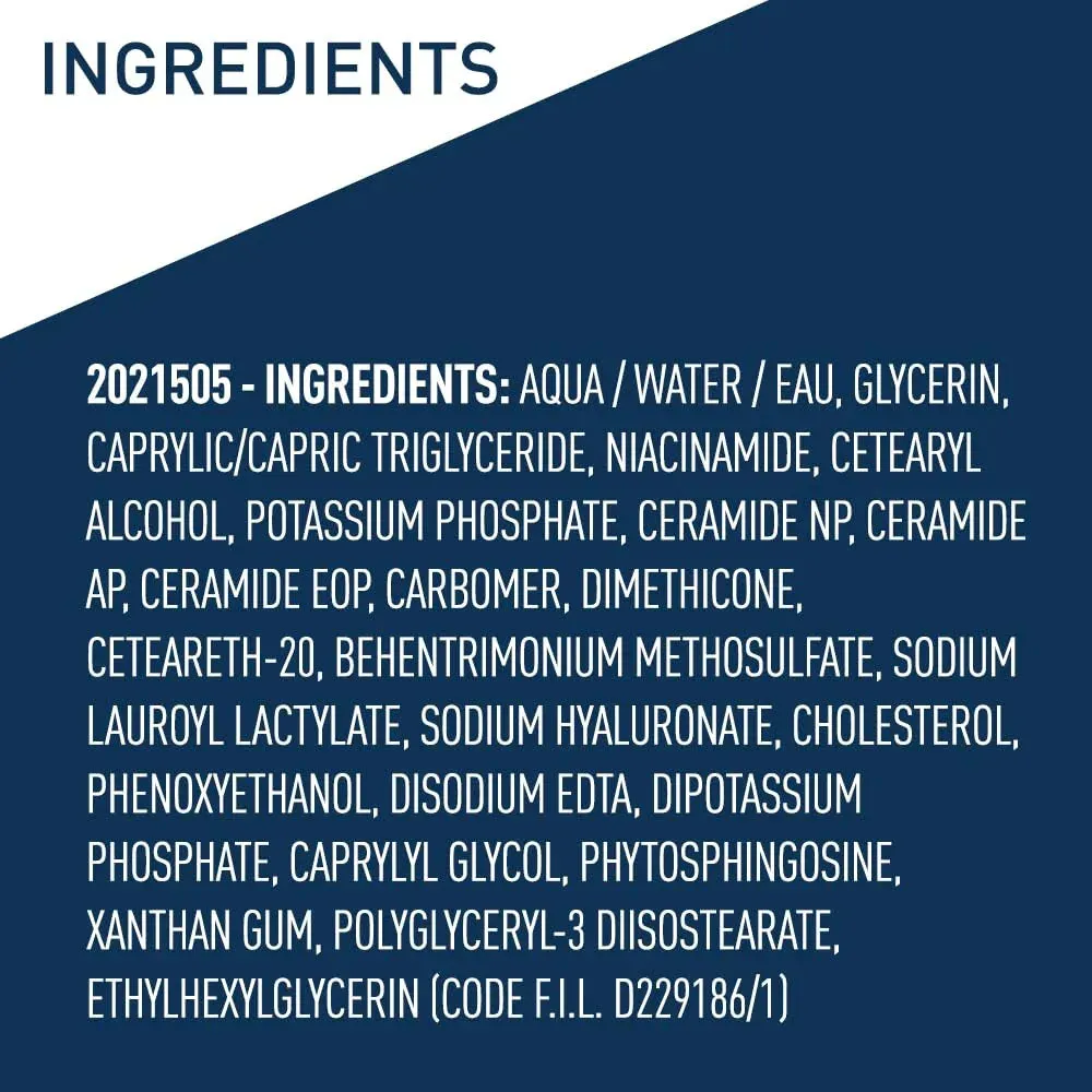 Facial Moisturizing Lotion, Night Cream with Hyaluronic Acid and Niacinamide