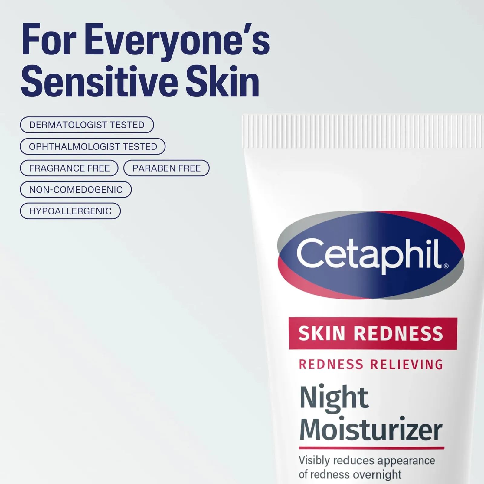 Night Cream, Redness Relieving Moisturizer for Face, 1.7 fl oz