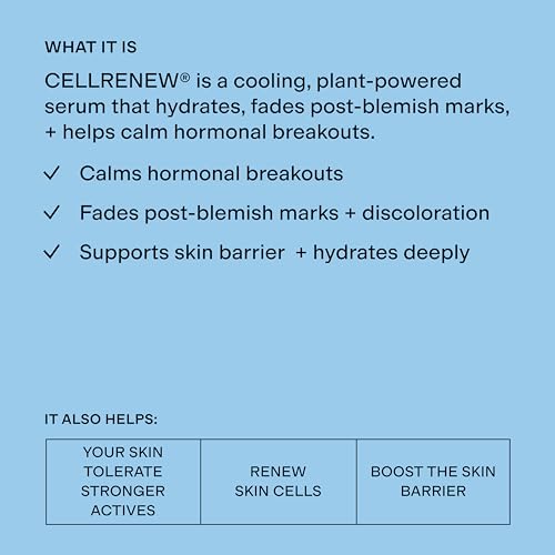 CELLRENEW - Collagen Stem Cell Serum - Acne + Youthful Skin Face Serum - Hyaluronic Acid