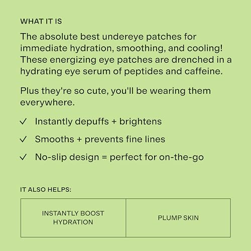 EYE CANDY Matcha Under Eye Patches - Eye Masks for Dark Circles and Puffiness