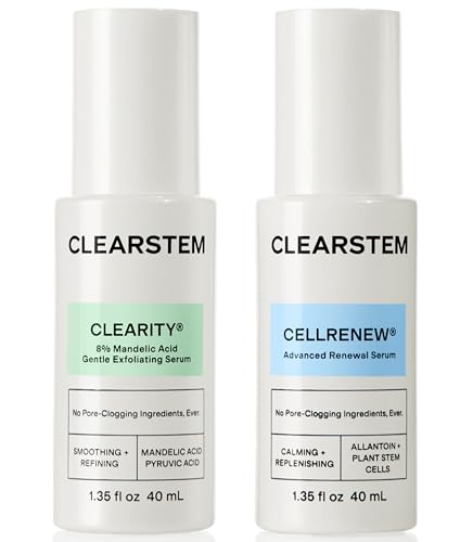 Power Duo by CLEARSTEM - CLEARITY The Blackhead Dissolver Mandelic Acid Serum - CELLRENEW 