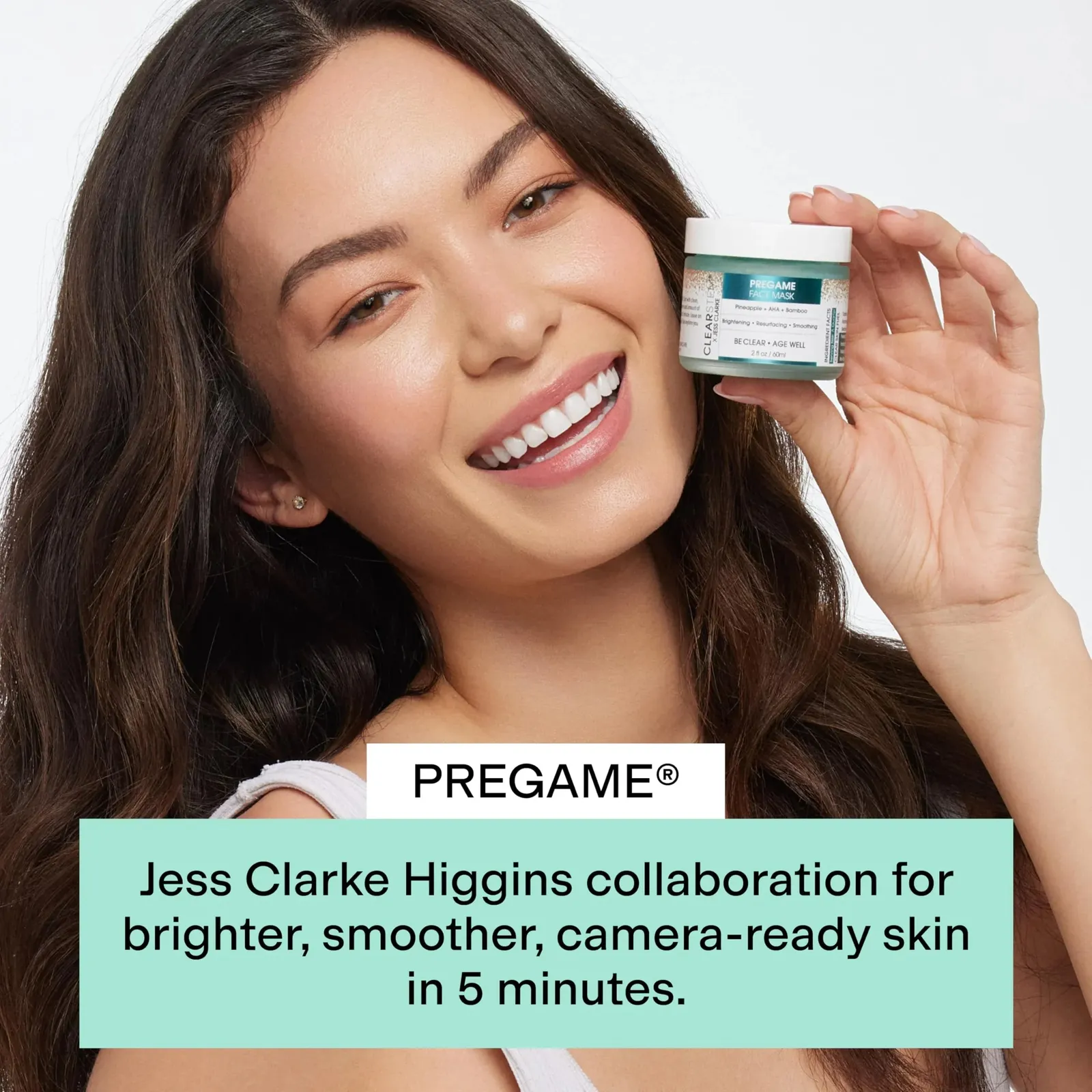PREGAME Illuminating Face Mask with AHA Face Exfoliant