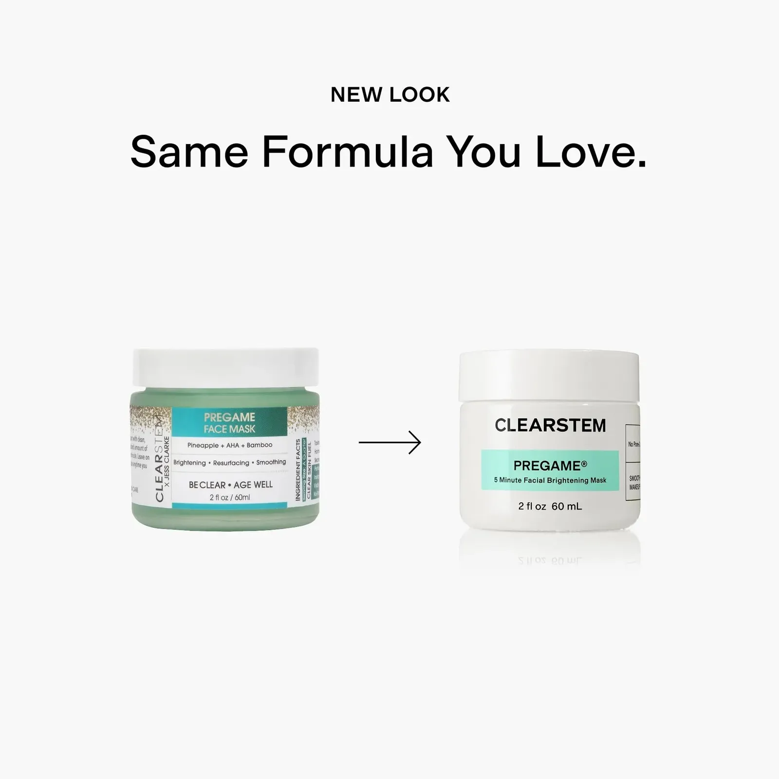 PREGAME Illuminating Face Mask with AHA Face Exfoliant