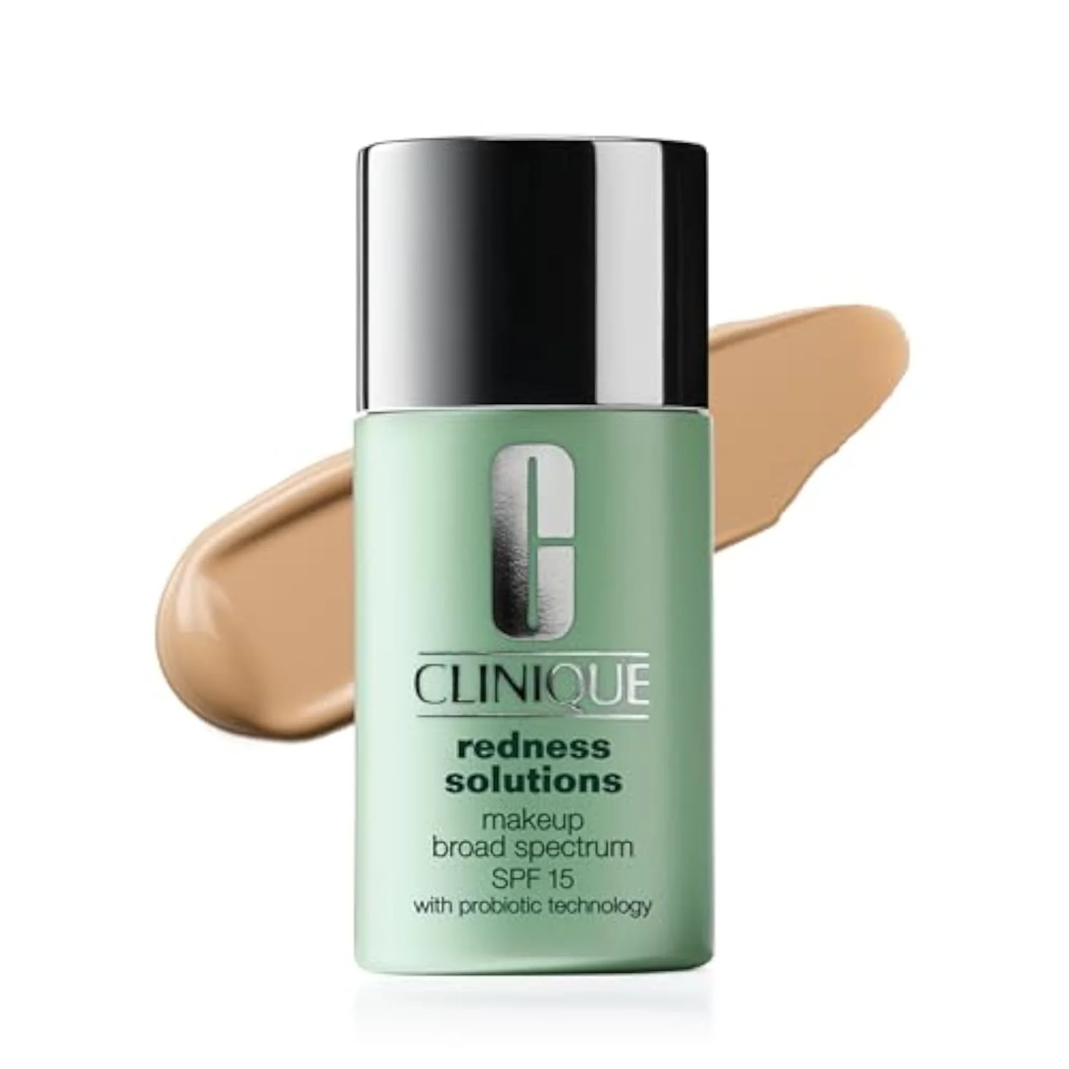 Redness Solutions Liquid Foundation Makeup Broad Spectrum SPF 15 With Probiotic Technology For Redness-Prone Skin| Medium Coverage + Natural Finish, Calming Neutral, 1 Fl