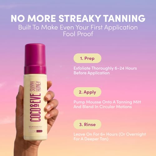 Sunny Honey Bronzing Self Tanner Mousse - Dark
