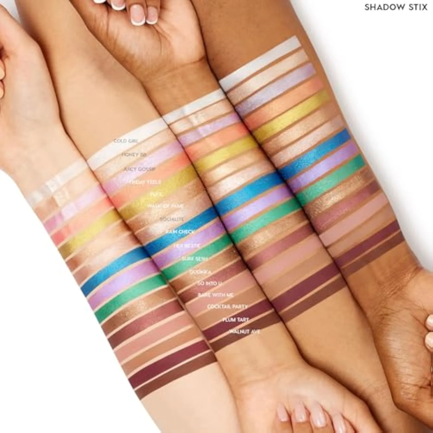Shadow Stix - Cream Eyeshadow Stick with Long-Lasting Color - Multi-Use Cream Makeup with a Built-In Sharpener & Precise Tip for Easy Application - Bare With Me (0.05 oz)