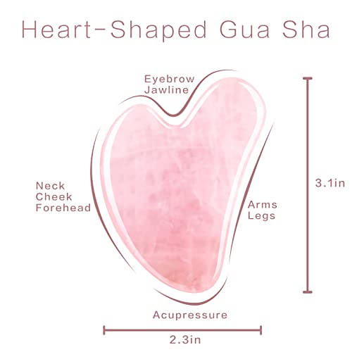 Rose Quartz Gua Sha for Face & Eye