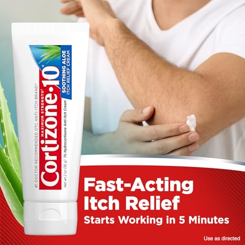 Maximum Strength Soothing Aloe Itch Relief Cream, 1% Hydrocortisone