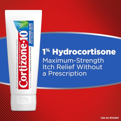 Maximum Strength Soothing Aloe Itch Relief Cream, 1% Hydrocortisone
