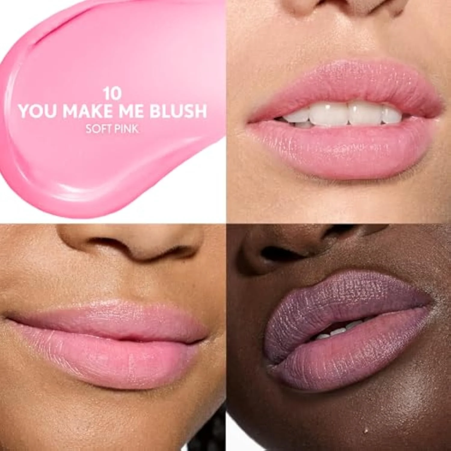 Clean Fresh Tinted Lip Balm SPF 15-10 - You Make Me Blush, with Mineral Sunscreen, Moisturizing, Vegan Formula, 0.14oz