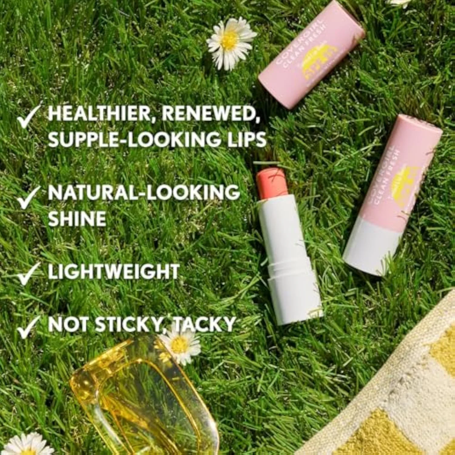 Clean Fresh Tinted Lip Balm SPF 15-10 - You Make Me Blush, with Mineral Sunscreen, Moisturizing, Vegan Formula, 0.14oz