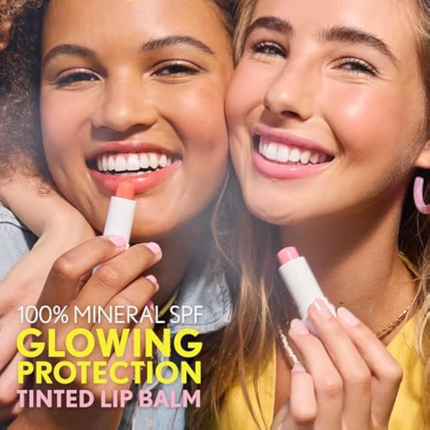 Clean Fresh Tinted Lip Balm SPF 15-20 - Orange You A Cutie, with Mineral Sunscreen, Moisturizing, Vegan Formula, 0.14oz