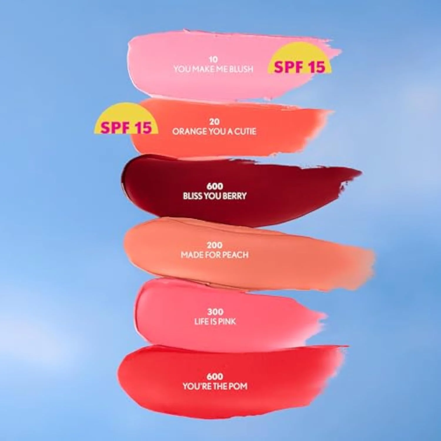 Clean Fresh Tinted Lip Balm SPF 15-20 - Orange You A Cutie, with Mineral Sunscreen, Moisturizing, Vegan Formula, 0.14oz