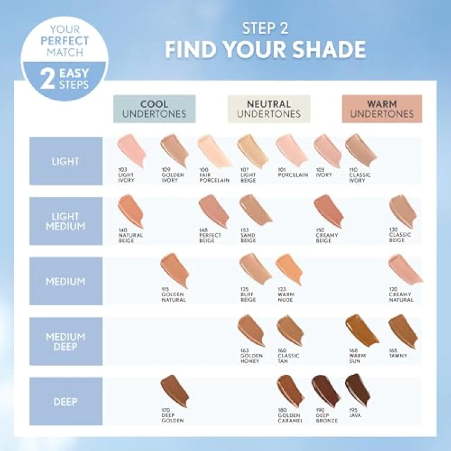 Clean Invisible Foundation Makeup, Dewy & Glowy Natural Finish, Buildable Coverage, Skin-Like Smooth Look, Vegan, Classic Ivory, 1oz