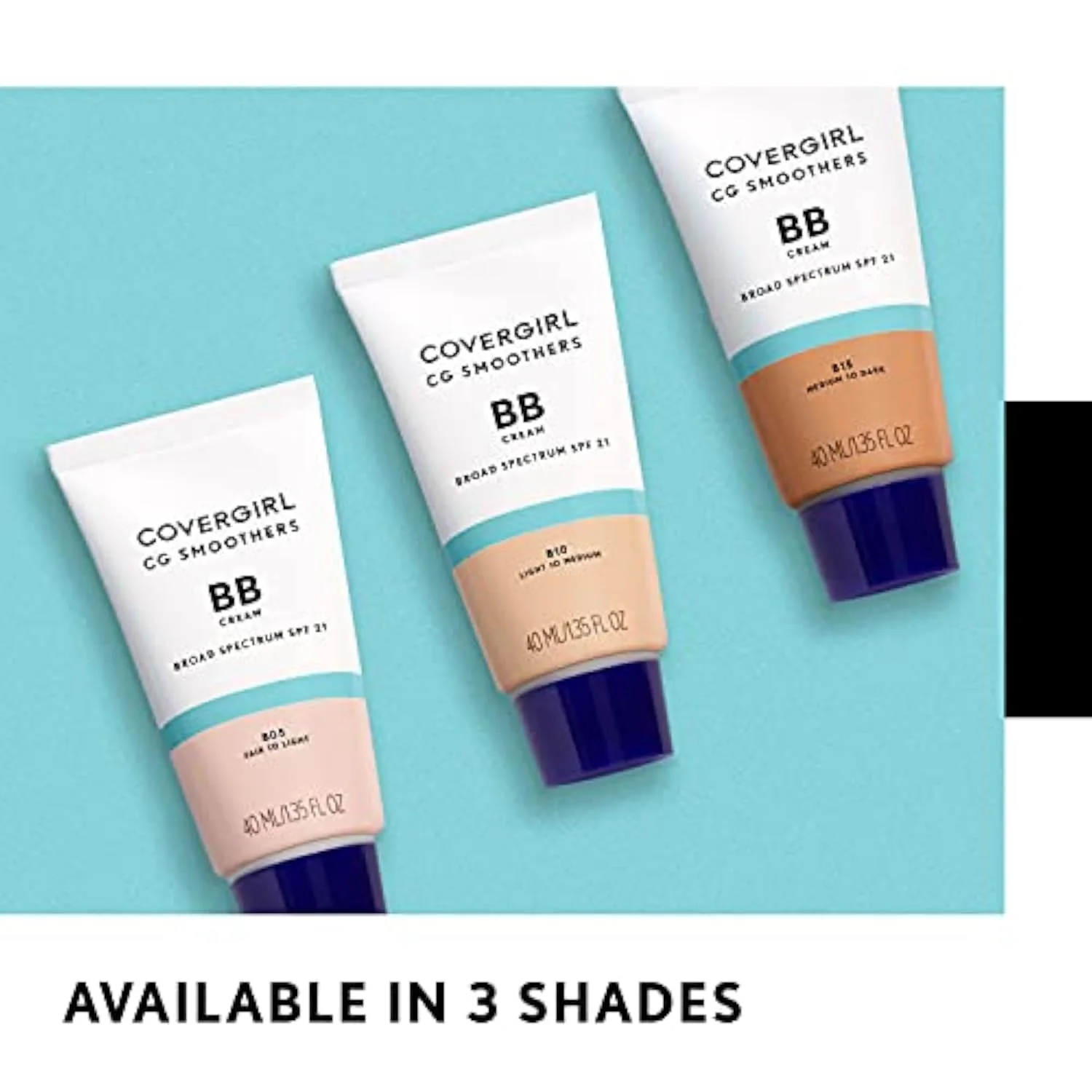 Smoothers Lightweight BB Cream, 1 Tube (1.35 Ounce), Light to Medium 810 Skin Tones, Hydrating BB Cream with SPF 21 Sun Protection (Packaging May Vary)