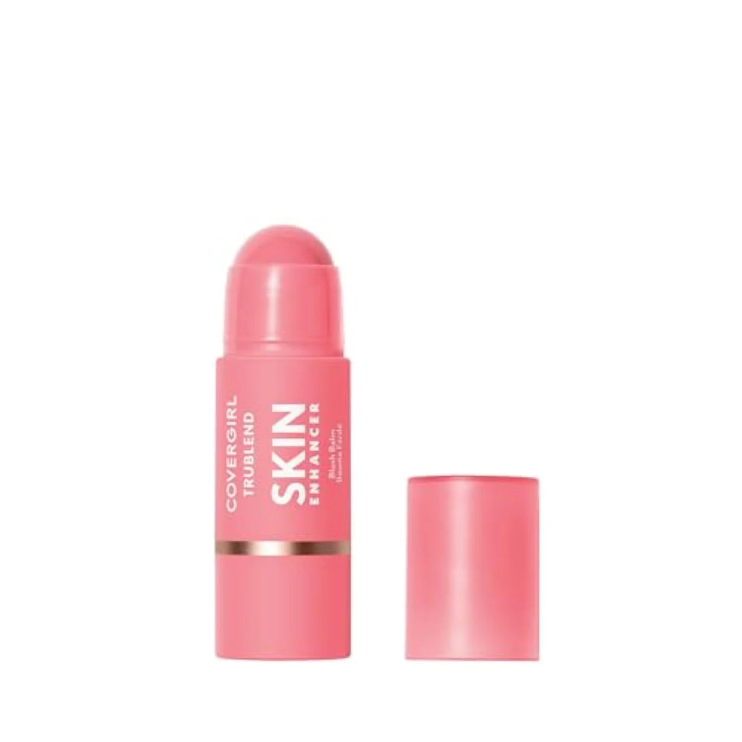 Trublend Skin Enhancer Blush Balm Stick, Vegan Formula, Easy to Use, Glides on Effortlessly, Non-Greasy, Doesn't Crease - 200 Pink Sprinkle (Bright, Warm Pink)
