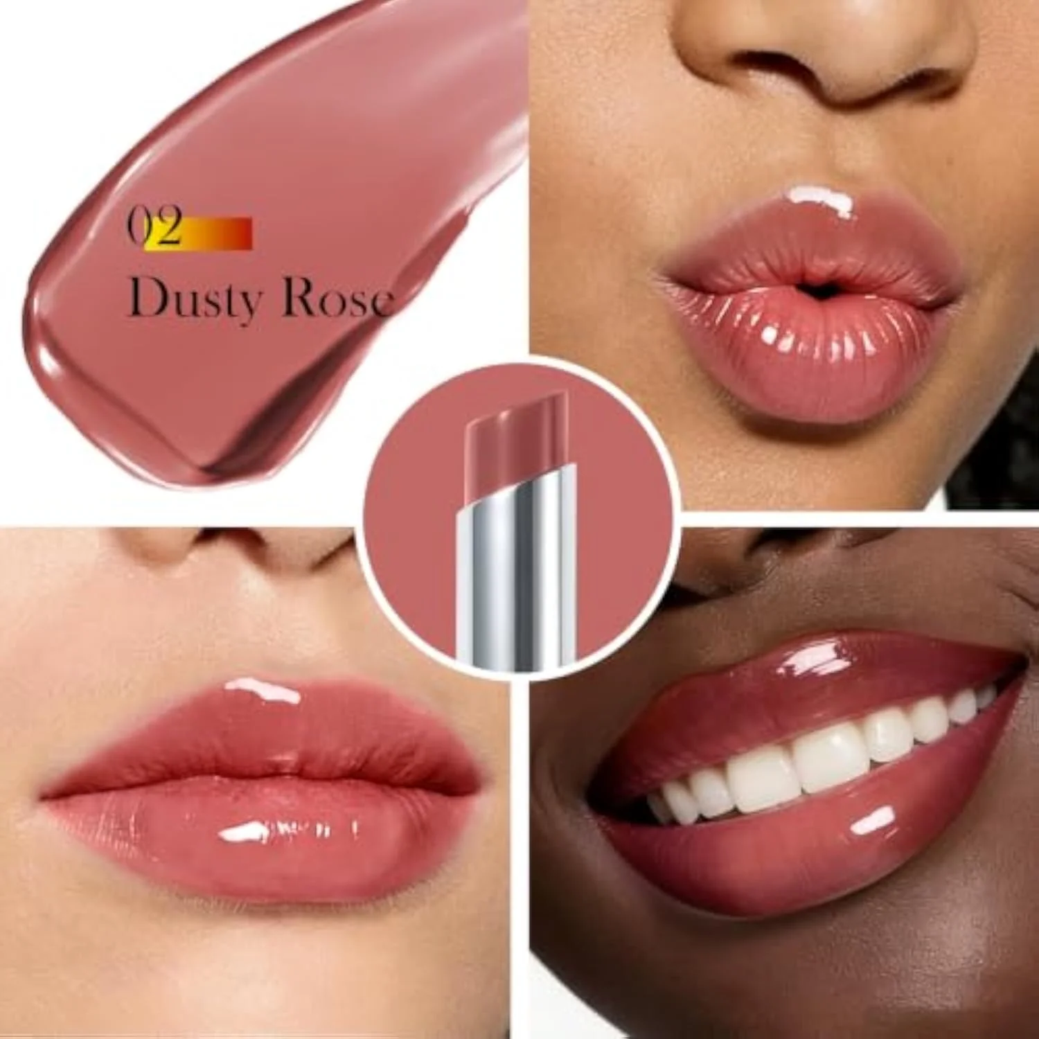 Tinted Lip Balm with SPF 30, Moisturizing Lip Sunscreen,Dusty Rose