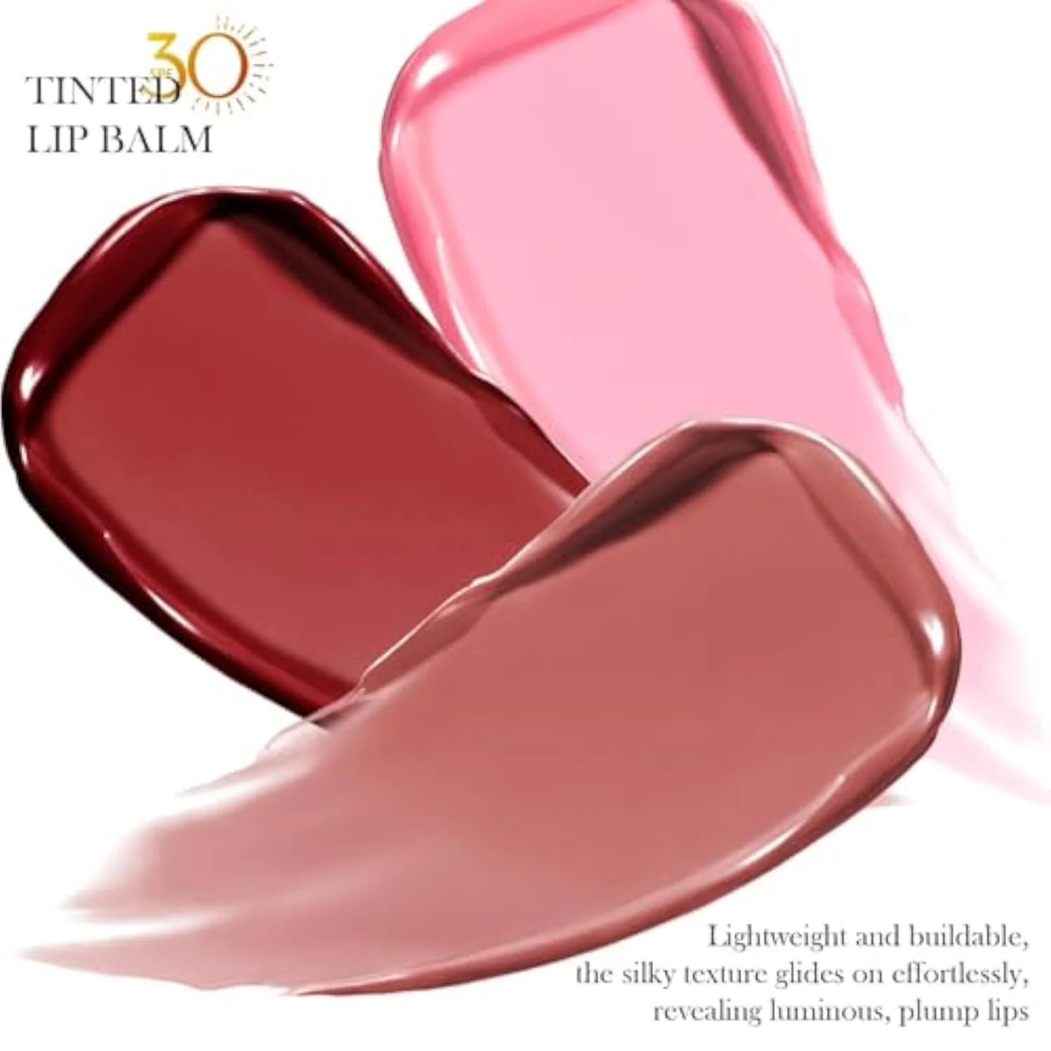 Tinted Lip Balm with SPF 30, Moisturizing Lip Sunscreen,Dusty Rose