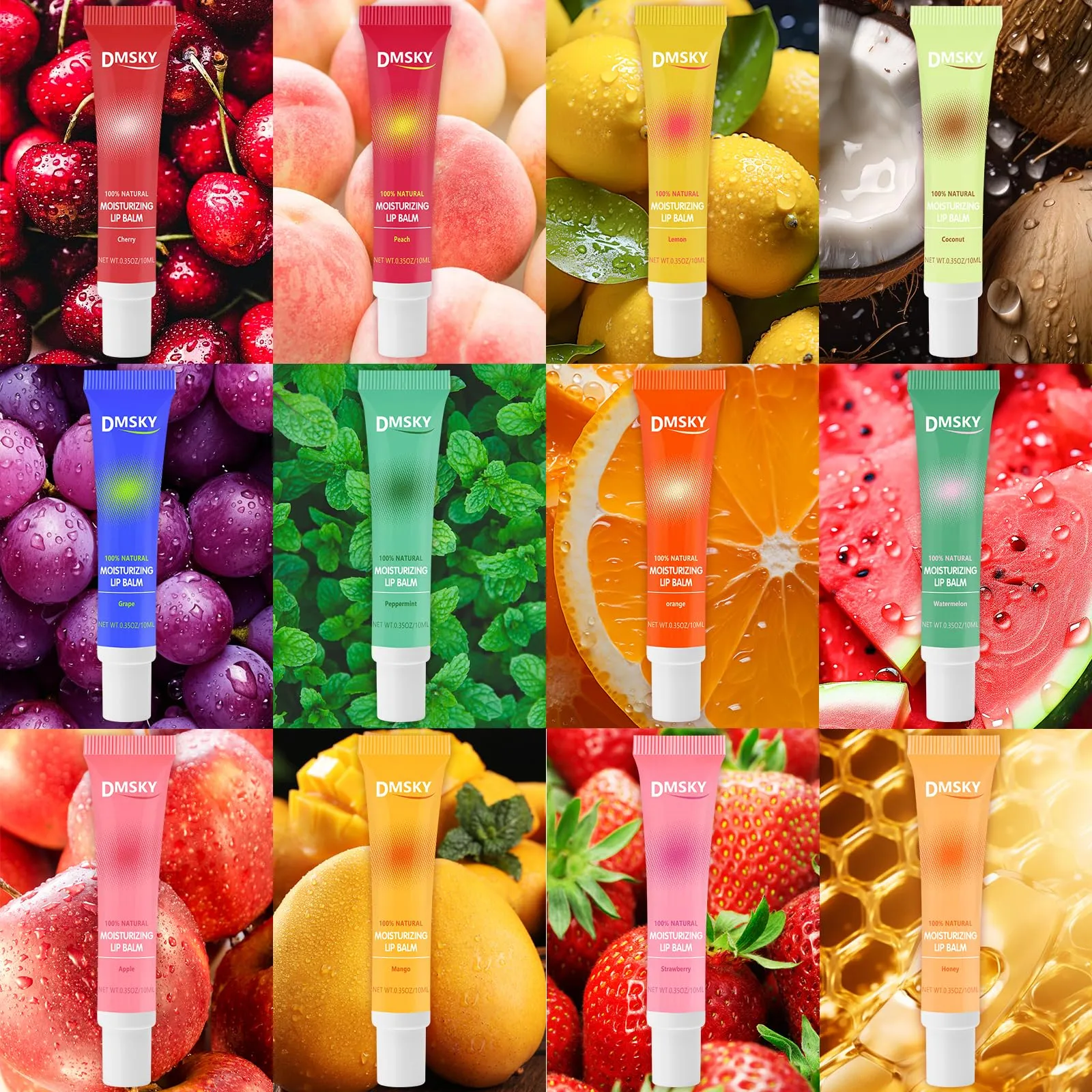 12 Flavors Lip Gloss Set