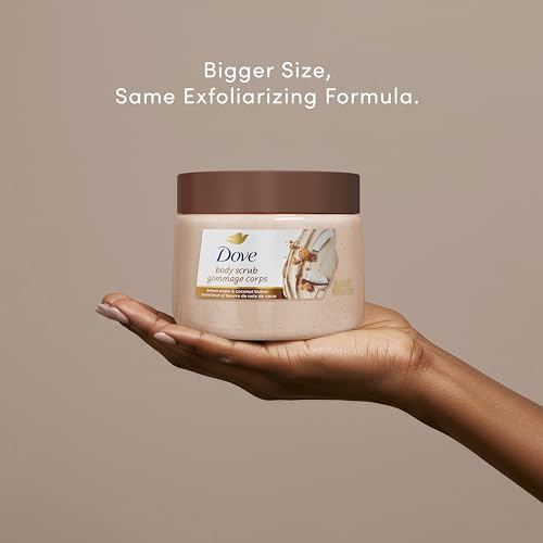 Brown Sugar and Coconut Butter Body Scrub Exfoliates and Deeply 15 oz