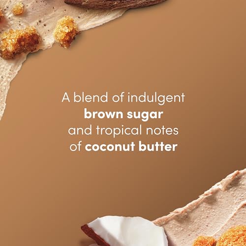 Brown Sugar and Coconut Butter Body Scrub Exfoliates and Deeply 15 oz