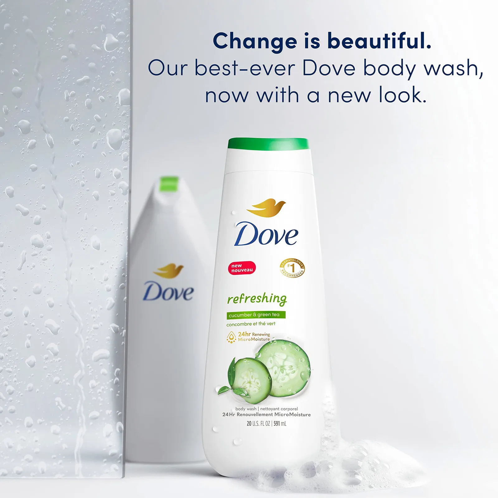 Cucumber & Green Tea Body Wash, 4-Count
