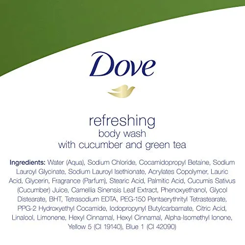 Refreshing Cucumber & Green Tea Body Wash, 4-Count
