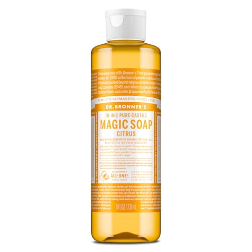 Citrus Pure-Castile Liquid Soap, Body Wash, 8 oz