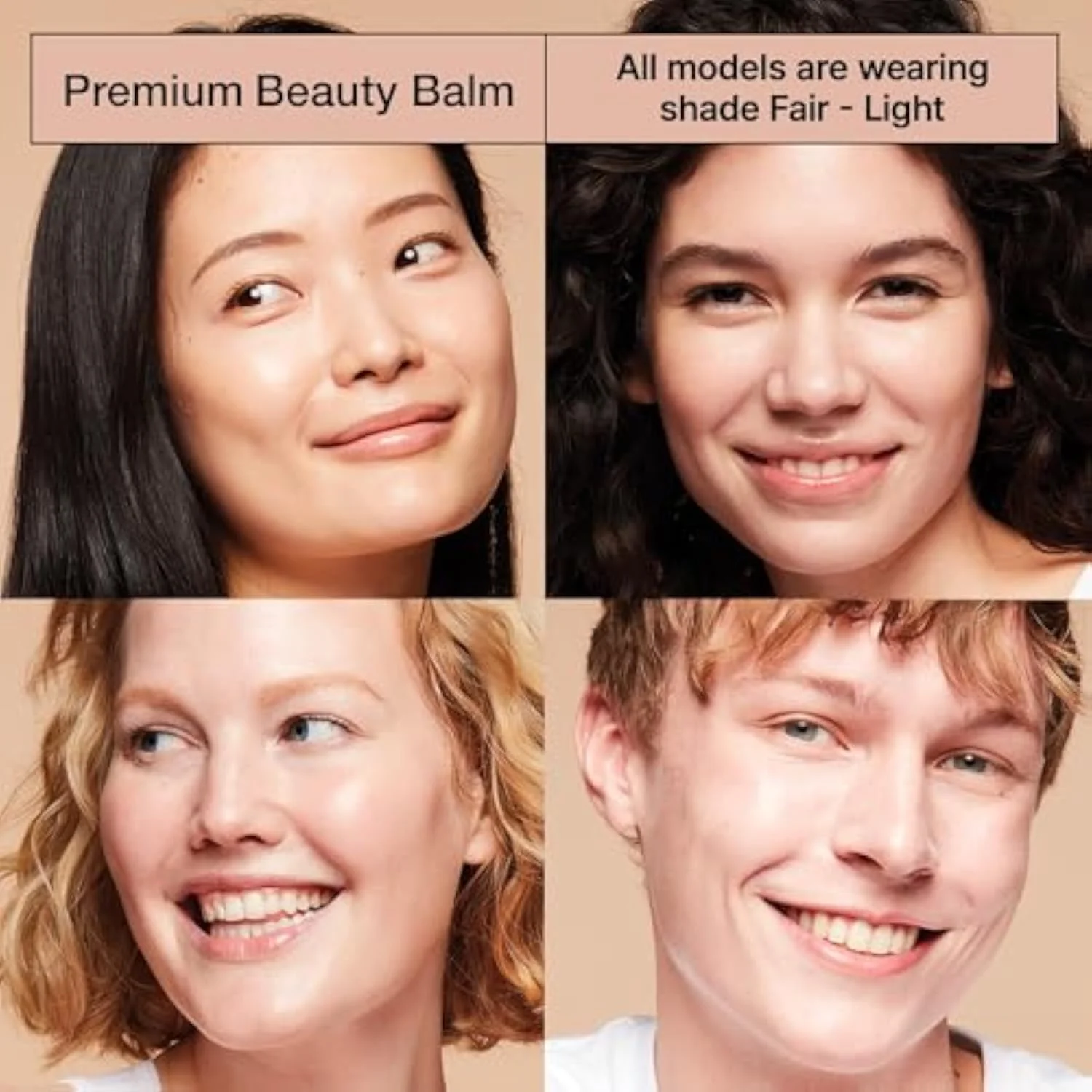 Premium BB Korean Tinted Moisturizer with SPF 40 and Niacinamide | bb cream | Skin Tint | Korean Makeup, Fair-Light, 1.35 Fl Oz