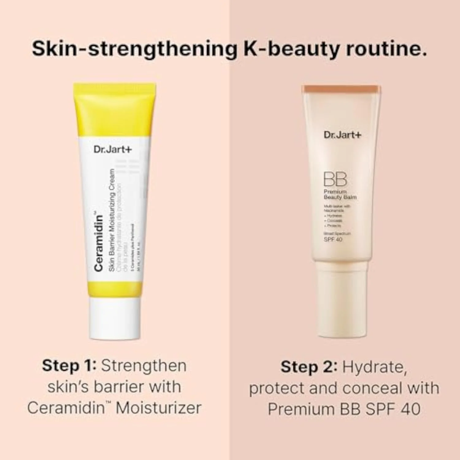 Premium BB Korean Tinted Moisturizer with SPF 40 and Niacinamide | bb cream | Skin Tint | Korean Makeup, Fair-Light, 1.35 Fl Oz