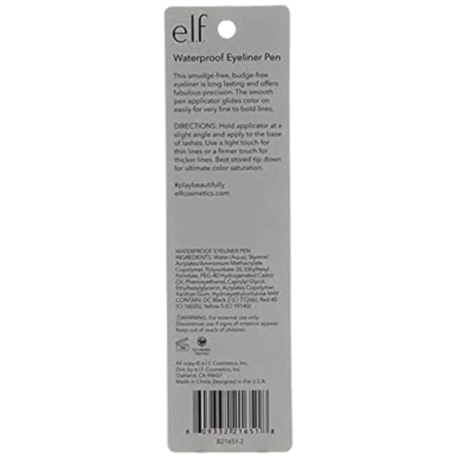 Eyeliner Pen with FeltTip Applicator, Black, 0.05 Fl Oz