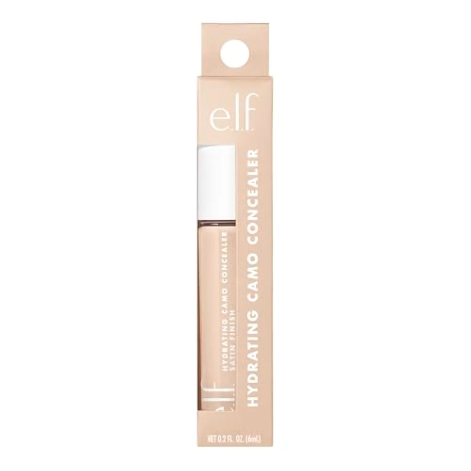 Hydrating Camo Concealer, Covers Blemishes & Under-Eye Circles, Full-Coverage & Delivers A Satin Finish, Vegan & Cruelty-Free, Fair Beige