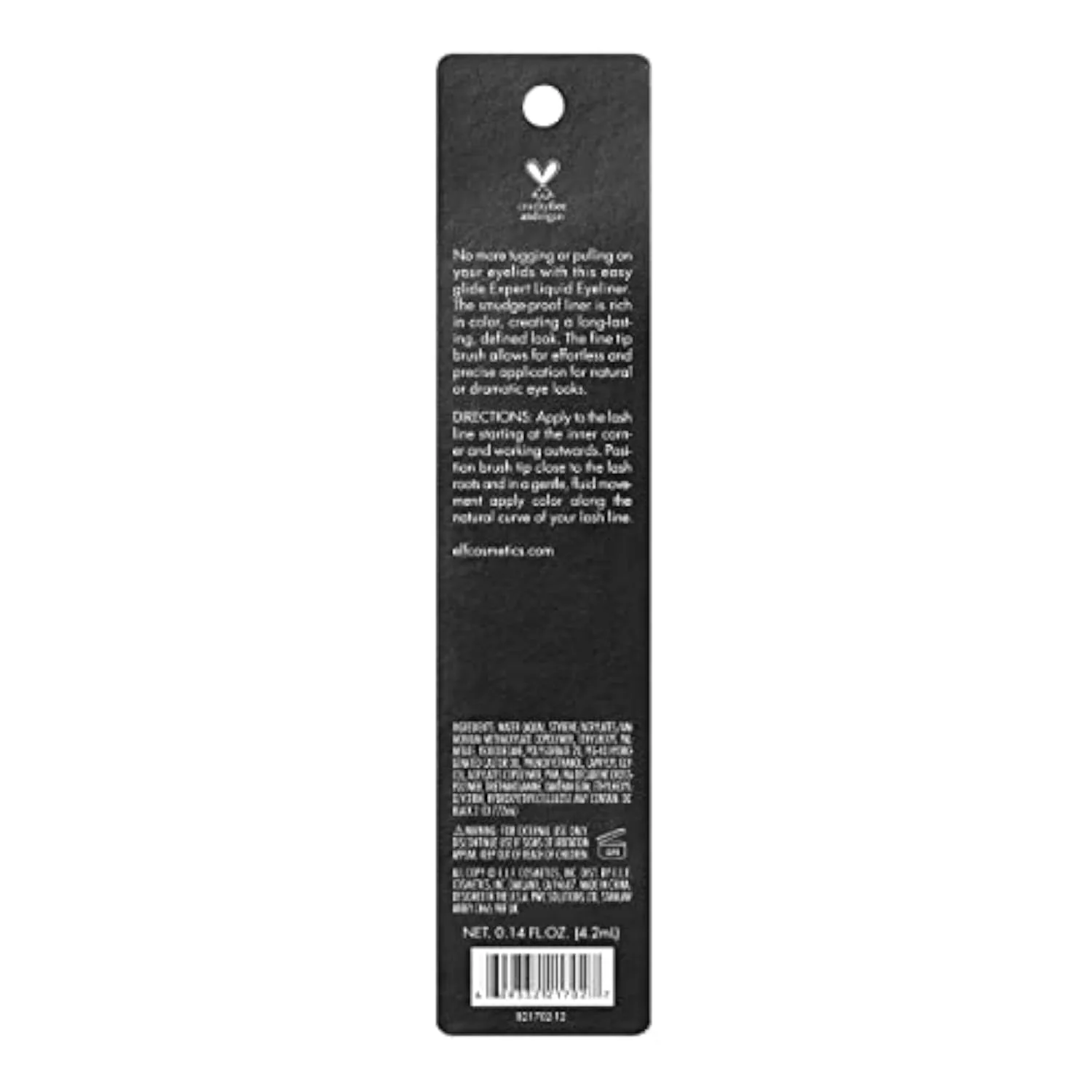 Liquid Eyeliner, High-pigment Liquid Eyeliner With Extra-Fine Brush Tip, Easy Glide Smudge-proof Formula, Jet Black