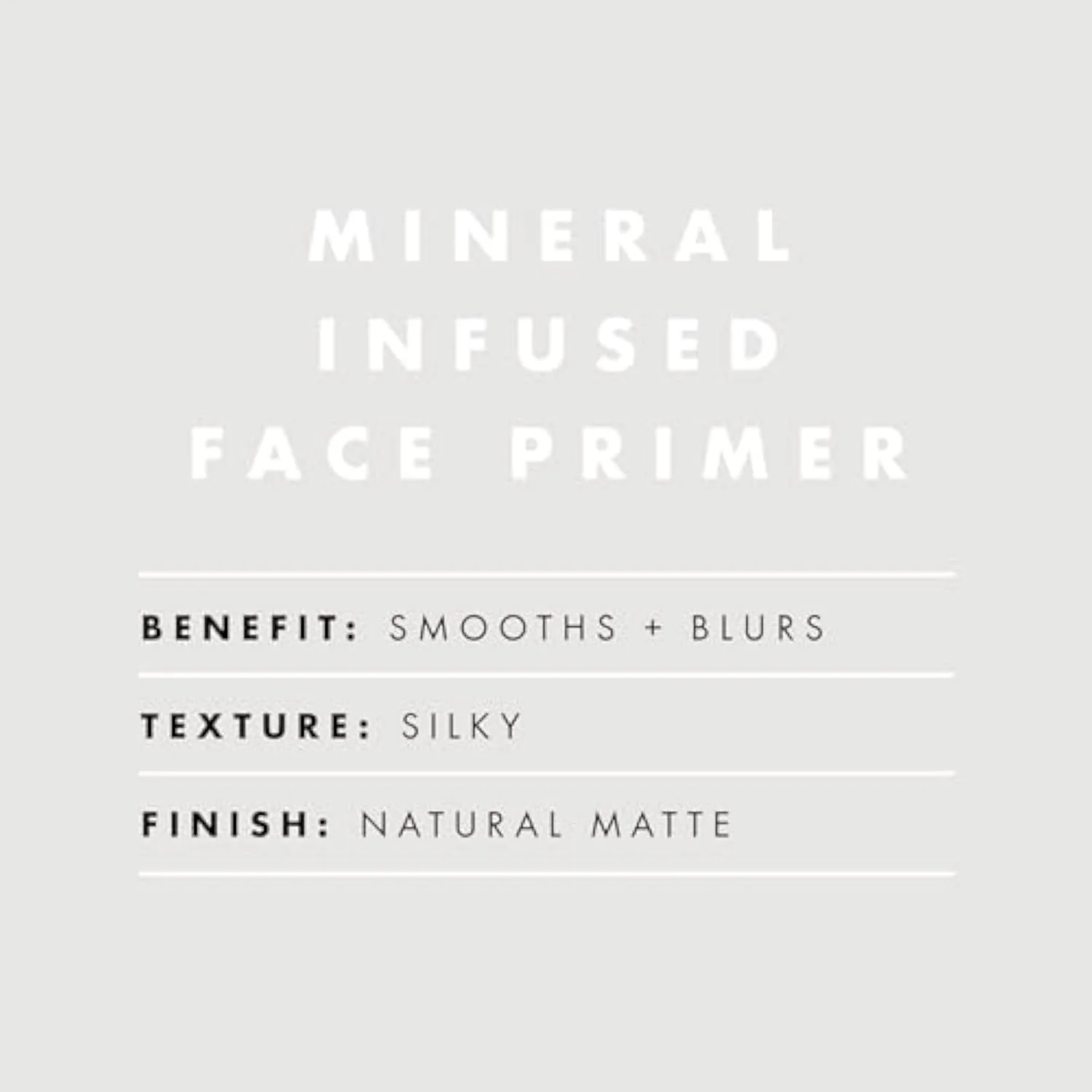 Mineral Infused Face Primer, Primer For A Smooth Foundation Base, Fills In Fine Lines & Refines Complexion, Vegan & Cruelty-free, Large