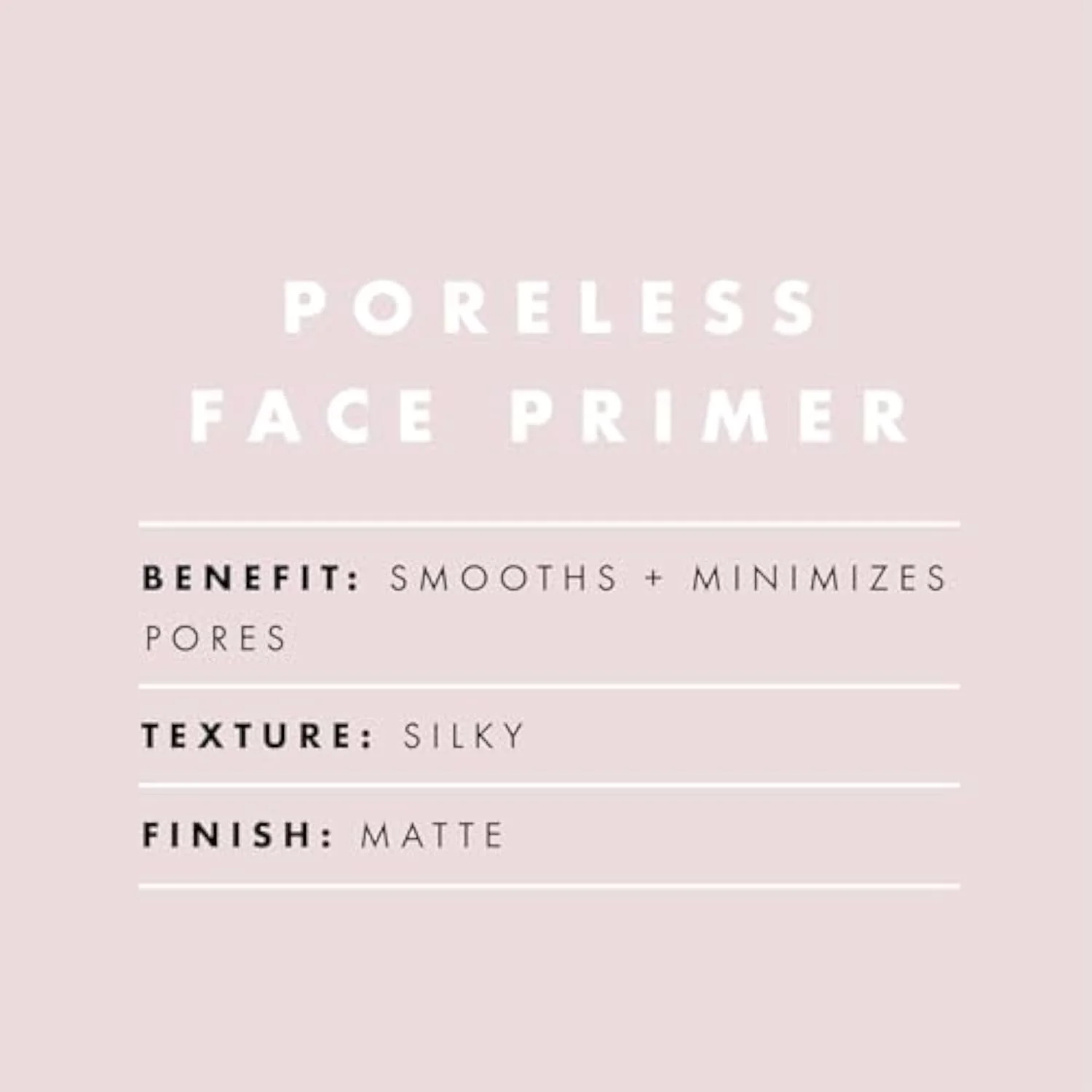 Poreless Face Primer, Skin-Smoothing Matte Makeup Base, Minimizes Pores & Fine Lines, Long-Lasting Foundation Primer with Tea Tree & Vitamins A & E, Vegan & Cruelty-Free